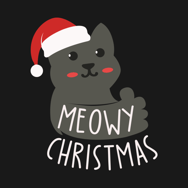 Christmas cat - meowy christmas by teemarket