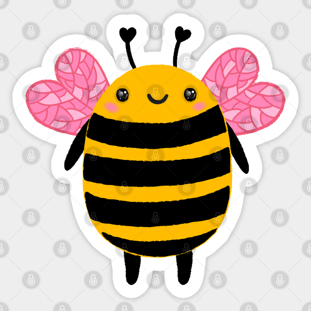 Download Cute Bee Bee Sticker Teepublic