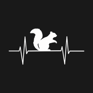 squirrel heartbeat, squirrels lover, animal gift T-Shirt