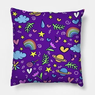 Magical purple background Pillow