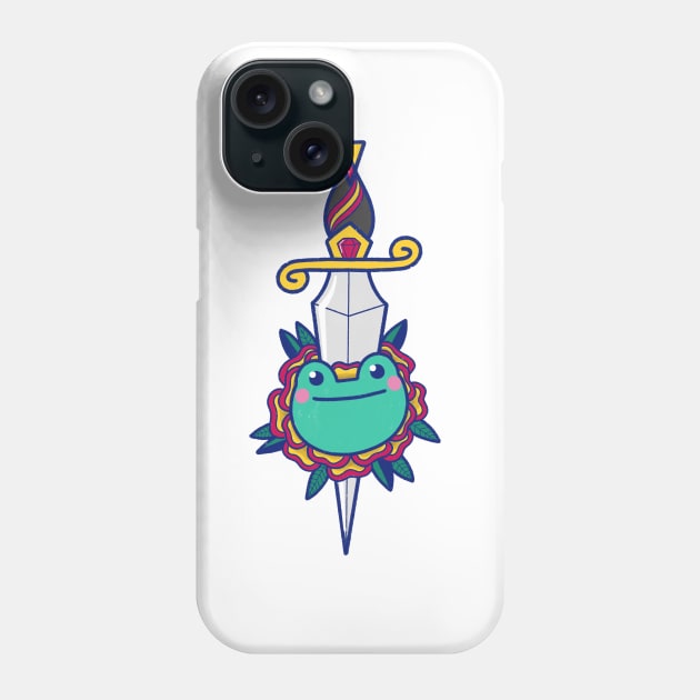 Frog Dagger Phone Case by Bronte Laura Illustration