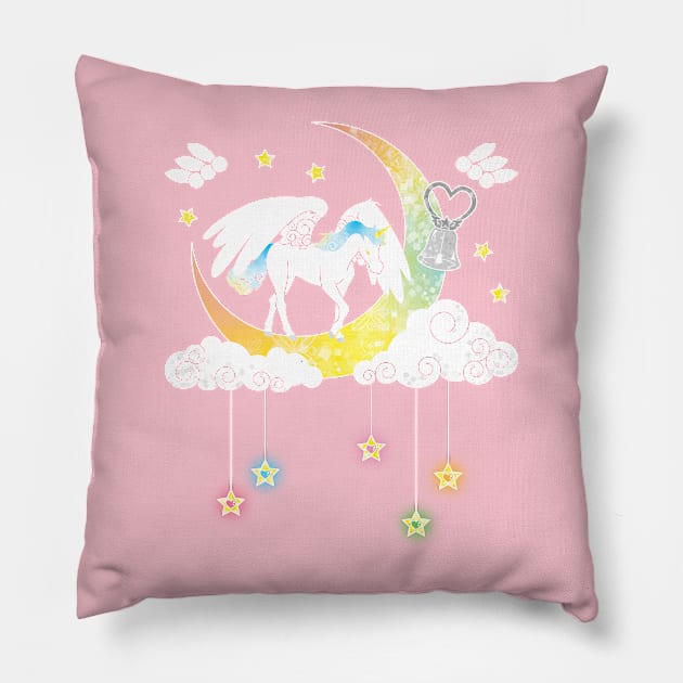 Moonlight Pegasus Pillow by Maggieful Designs