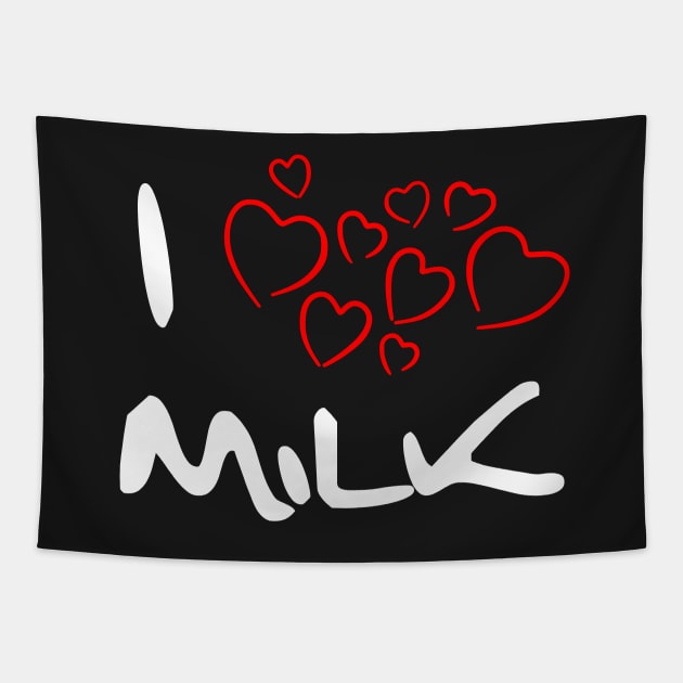 I Heart Milk Tapestry by valsymot