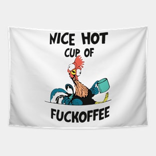 Nice Hot Cup Of Fuckoffee Tapestry