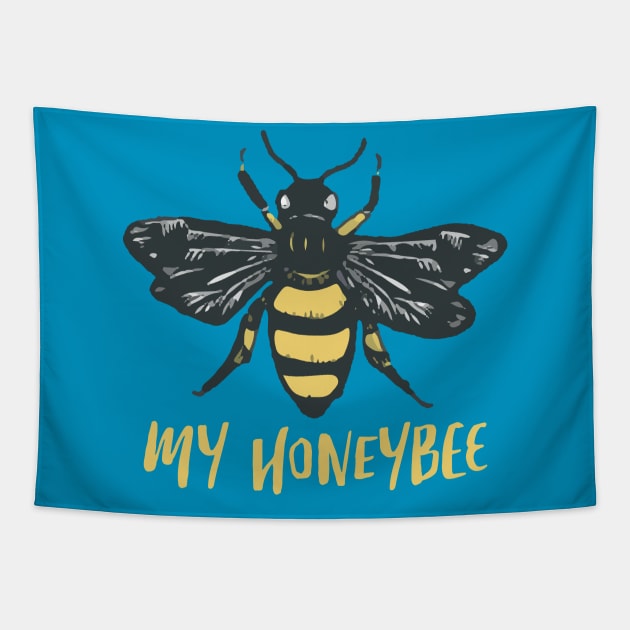 My honeybee Tapestry by theramashley