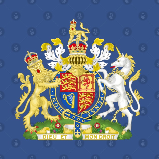 Royal Coat of Arms of the United Kingdom (Tudor crown) by valentinahramov