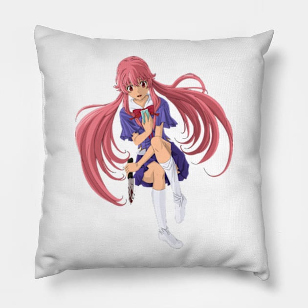 Gasai Yuno Pillow by katelin1