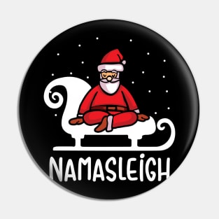 Namasleigh Yoga Funny Christmas Sweater Pin