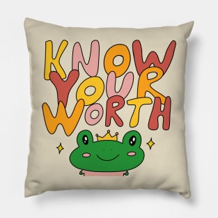 Know your worth Pillow