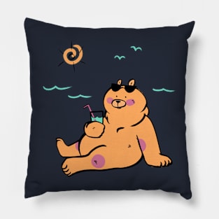 Benny Bear - Orange Bear in the Sun Pillow