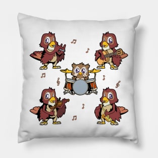 Cartoon Owl Big Band Pillow