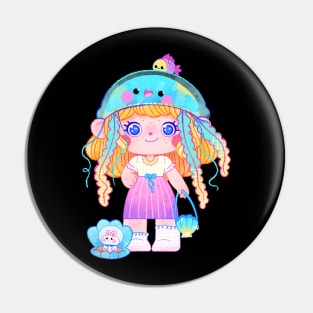 Jellyfish girl Pin