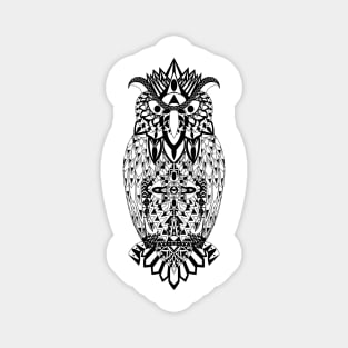 mr owl in ecopop pattern aesthetic art Magnet