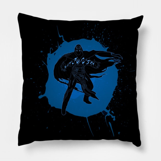 Blue Mage - Planeswalker Jace Mind Sculptor Savant T-Shirt Pillow by GraviTeeGraphics