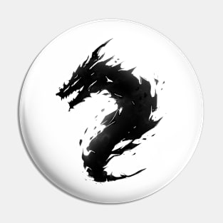 black ink dragon Pin