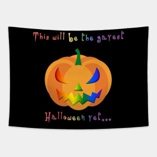 Gayest Halloween Tapestry