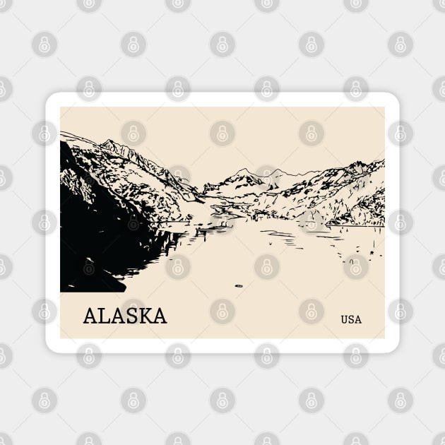 Alaska USA Magnet by Lakeric