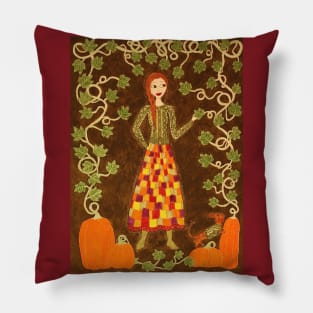 Picking Pumpkins Pillow