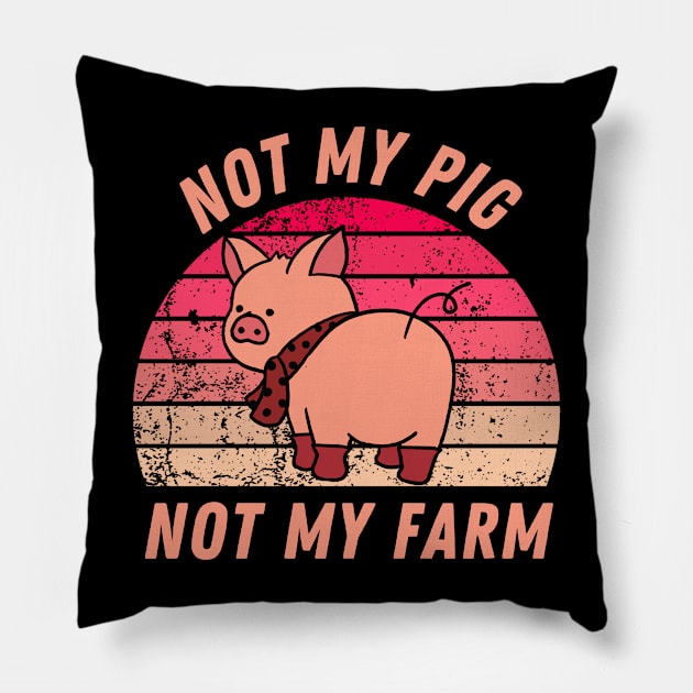 not my pig Pillow by Yas R