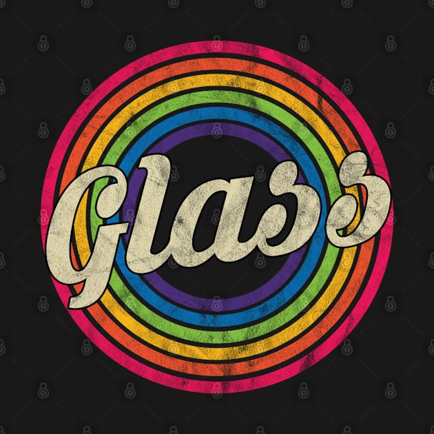 Glass - Retro Rainbow Faded-Style by MaydenArt