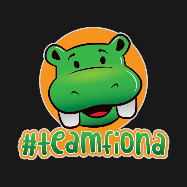 #Team Fiona,' Cute Baby Hippo Fiona - Fiona - T-Shirt