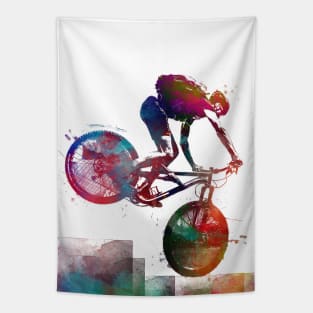 Cycling Bike sport art #cycling #sport #biking Tapestry