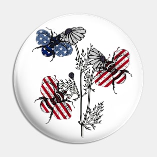 USA Bees Pin