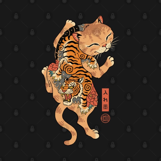Tiger Cat Irezumi by Vincent Trinidad Art