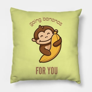 Going Bananas For You Monkey Pillow