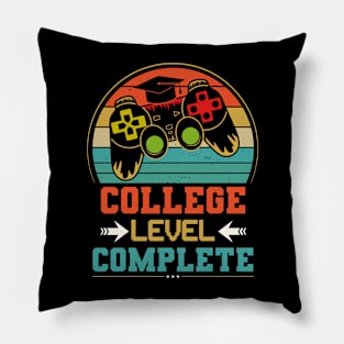 College Level Complete Video Game Gamer Men Graduation Pillow