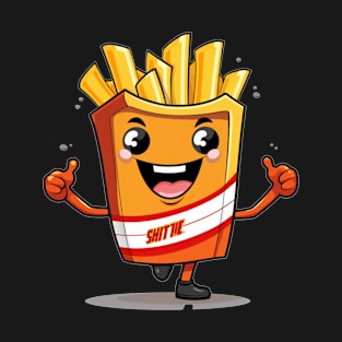 kawaii french fries T-Shirt cute potatofood ,funny T-Shirt