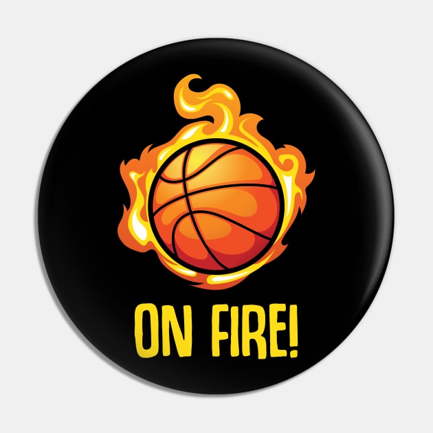 Basketball fire ball Pin by MOmethod