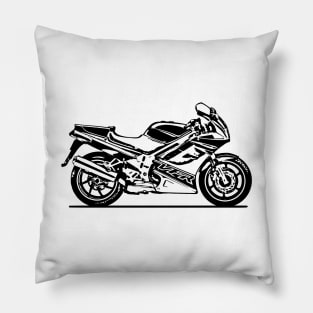 VFR750 Motorcycle Sketch Art Pillow