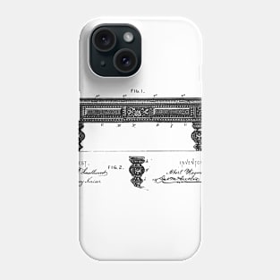 Billiard Table Vintage Patent Hand Drawing Phone Case