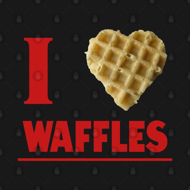 I Love Waffles Gift For Waffle Lovers by BoggsNicolas