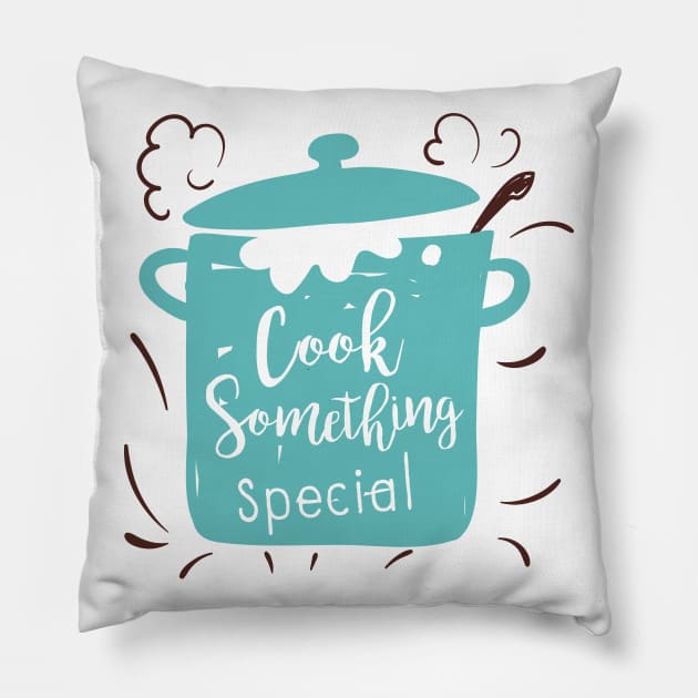 Cute Cooking Pot Pillow by SWON Design