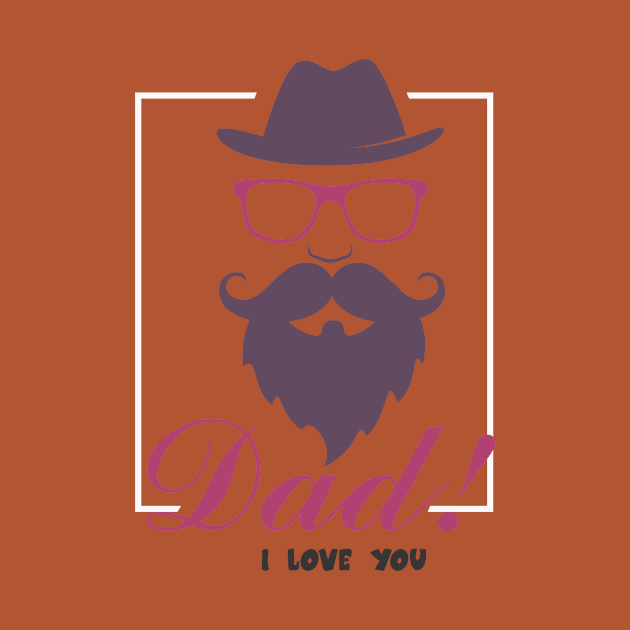 T- Shirt Dad Love Design by Decent Graphic