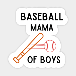 Baseball Mama Of Boys Magnet