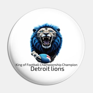 Detroit lions Football champion Pin