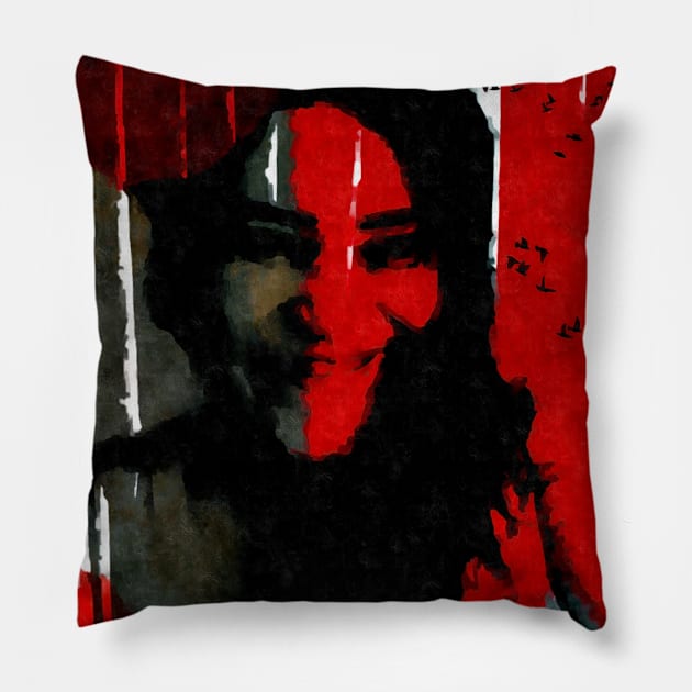 ShamanSmiles Pillow by Catness Grace Designs