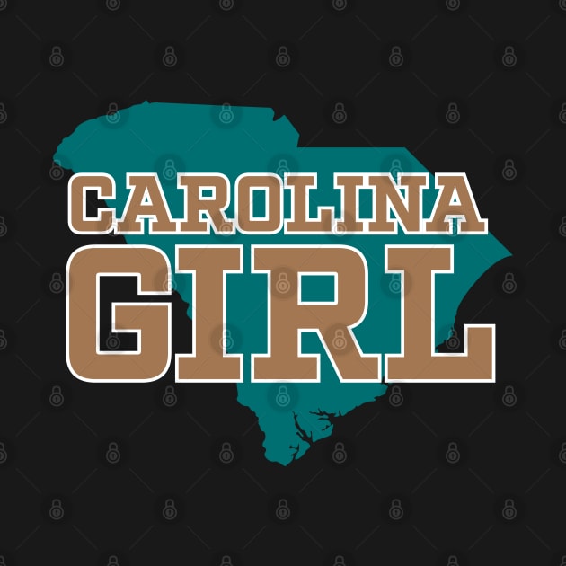 South Carolina Girl - Coastal Bronze Teal SC by TGKelly