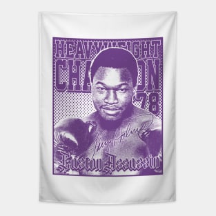 Larry Holmes Purple Tapestry