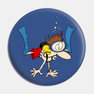 Scuba diver Pin