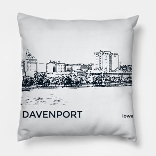 Davenport Iowa Pillow