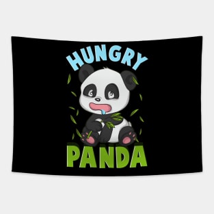 Cute Hungry Panda Always Hungry Funny Baby Panda Tapestry