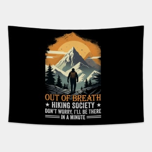 Out Of Breath Hiking Society Tapestry