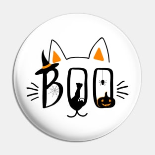 Boo Cat Pin