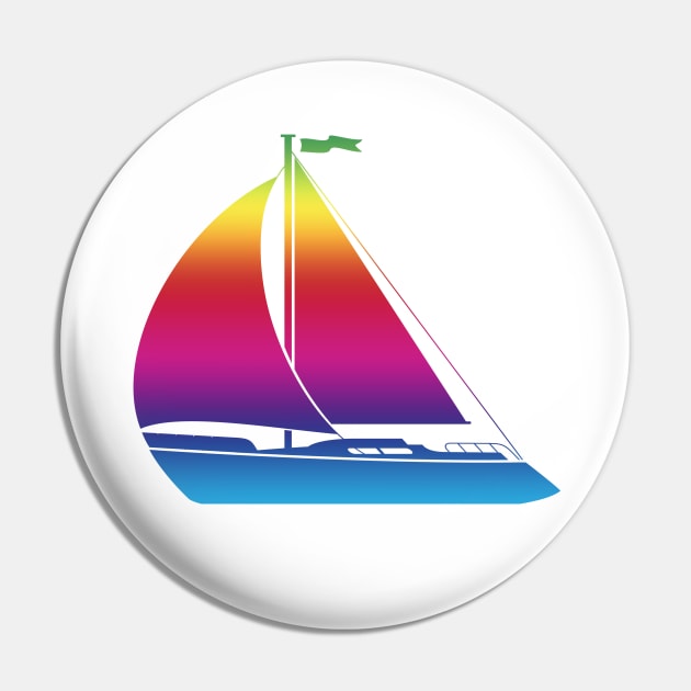 sailing Pin by icarusismartdesigns