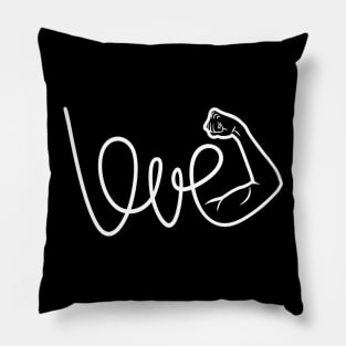 Love Is The Power (white version) Pillow