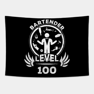 Level 100 Bartender Gift Tapestry